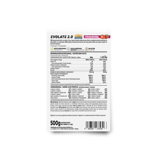HSN Evolate 2.0 Whey Isolate CFM Fresa 500 g