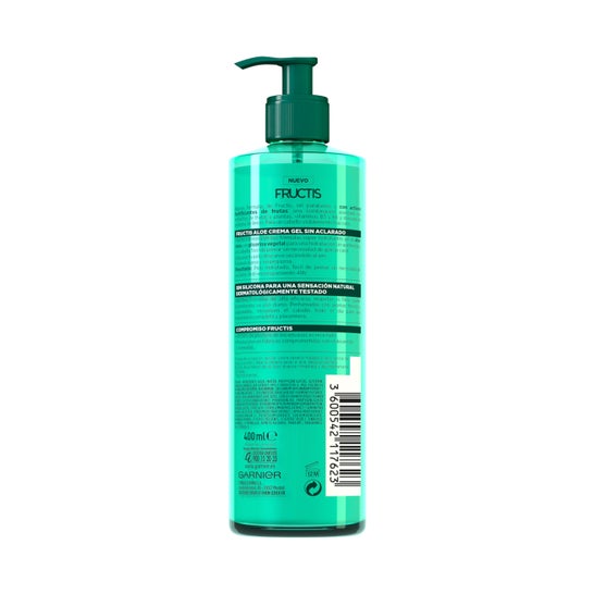 Garnier Fructis Aloe Secado Natural Crema Gel 400 ml