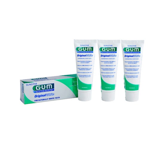 Gum Pack Original White Tandpasta 3x75ml
