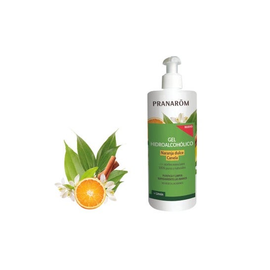 Pranarôm Gel Hidroalcohólico Naranja Dulce Canela 500 ml
