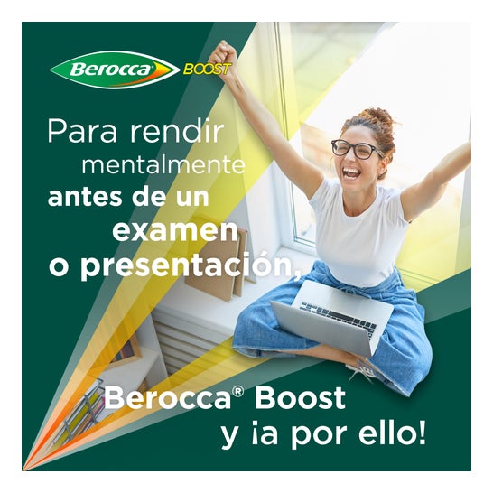 Berocca Boost Magnesio Vitaminas y Minerales con Guaraná 15 Comprimidos Efervescentes