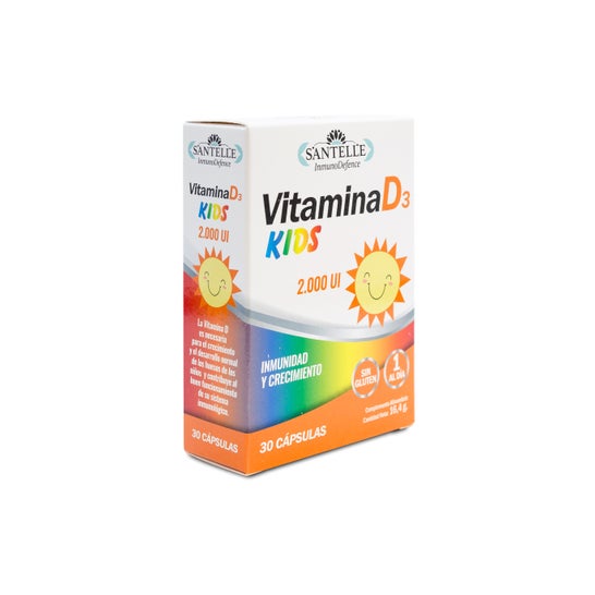 Santelle Inmunodefence Vitamina D3 Kids 30caps