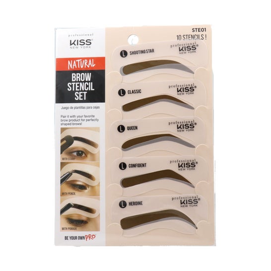 Red By Kiss Brow Stencil Set Natural