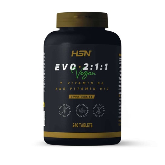 HSN Evo 2:1:1 BCAA's 2:1:1 + Vitaminas B6 & B12 240 Tabletas