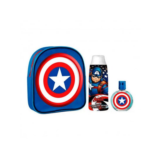 Marvel Kit Captain America Eau de Toilette + Gel de Ducha + Bag