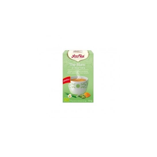 Yogi Tea Infusión Ayurvédica White Th Aloe Vera Orgánico 17 bolsas de 1.8g