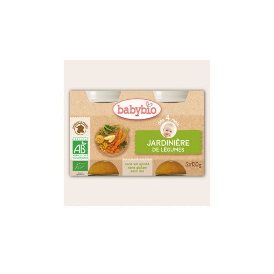 Babybio Huerta Orgánica en 4 Meses 2 X130 g