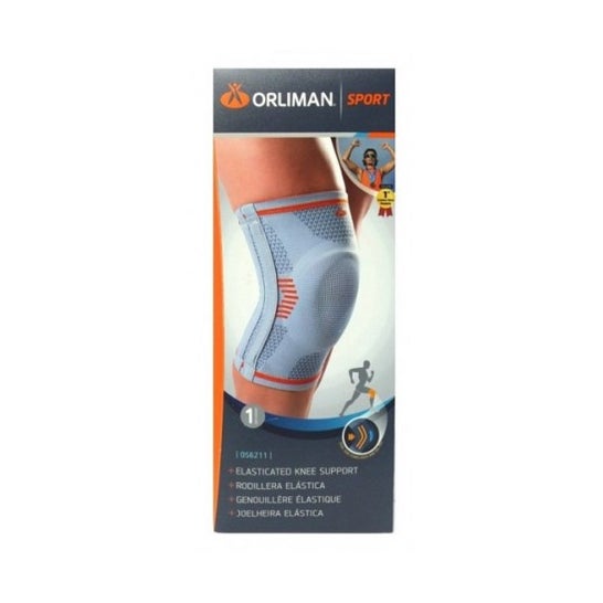 Orliman Elastic Knee Support Gel Pad e Sport Straps T3 1pc