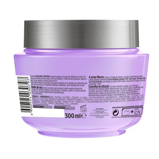 L'Oréal Elvive Hidra Ialuronico Maschera 72H Idratante 300ml