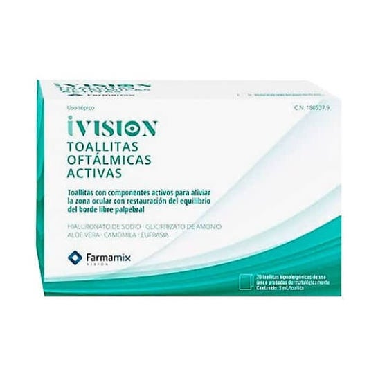 Ivision Active Wipes 20 U