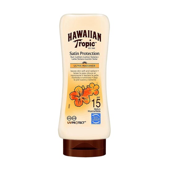 Hawaiian Tropic Satin Protection Ultra Radiance SPF15 Loción Solar 180ml