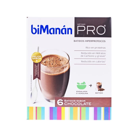 biManán™ PRO metodo cioccolato scuotere 6 bustine