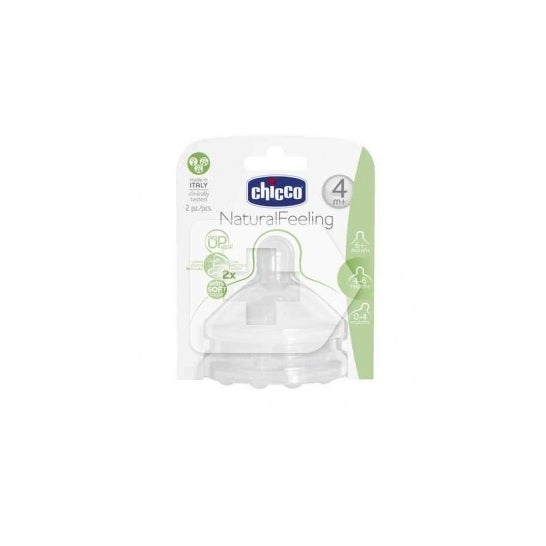 Chicco® Tetina Step Up 2 Tetina Boca Ancha Flujo Rápido 2 uds
