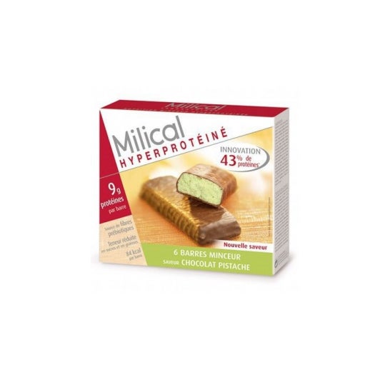 Milical - Barre Hyperproteine Chocolat Pistache