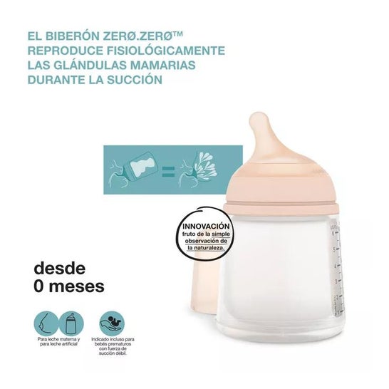 Suavinex Biberon Zero Colico Sauger Adapt Baby Stärke 180ml Suavinex Biberon Zero Colico Sauger Adapt Baby Stärke 180ml
