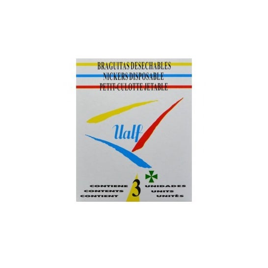 Ualf bragas desechables T-Mediana 3 uds