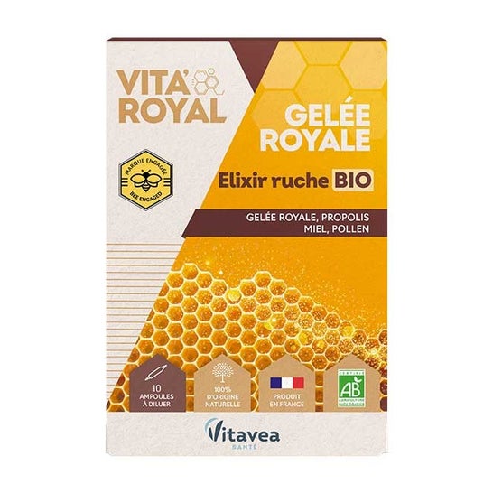 Vitavea Vita'Royal Jalea Real Elixir de Colmena Bio 10 Ampollas