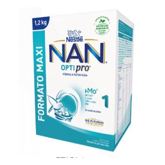 NAN Nestlé Leche para Lactantes Optipro 1 Formato Maxi 1,2kg