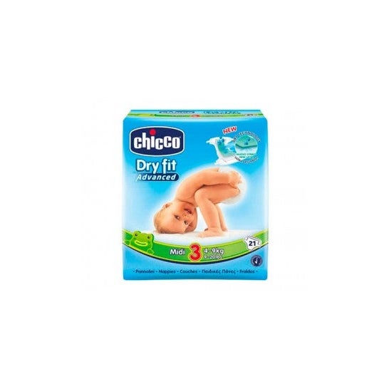 Chicco Dry Fit Midi Diapers 4-9 Kg 21uds