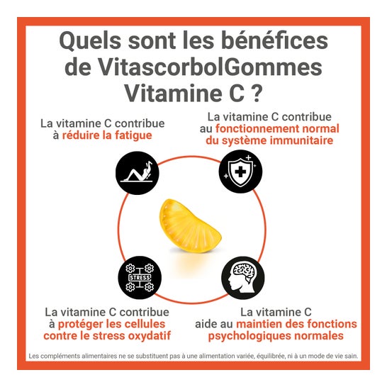 Vitascorbol Vitamina C 125g 60gummies