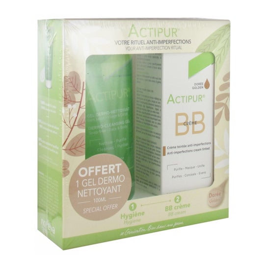 Actipur Set BB Tinted Cream Dore 30ml + Dermo-Cleansing Gel 100ml