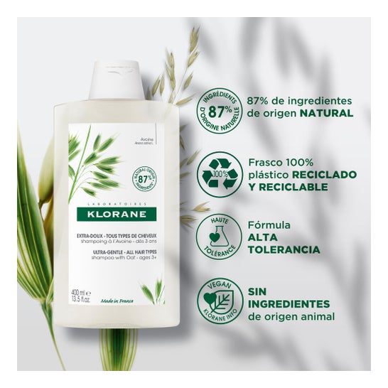 Klorane Champú a la Leche de Avena 200ml