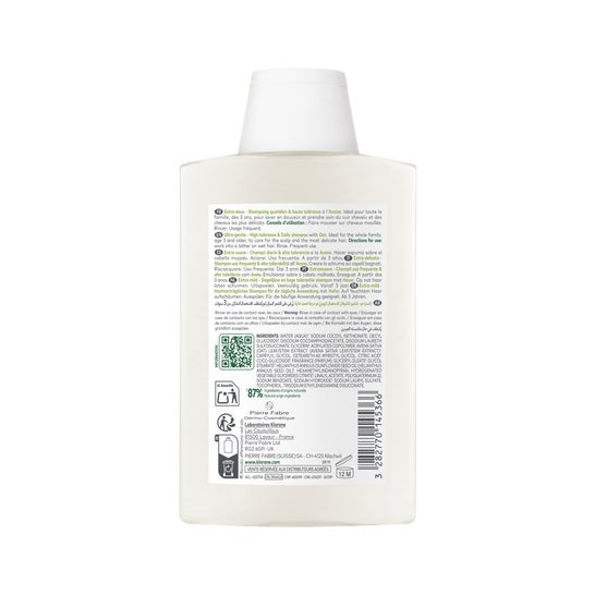 KLORANE Shampoo al latte di avena 200ml