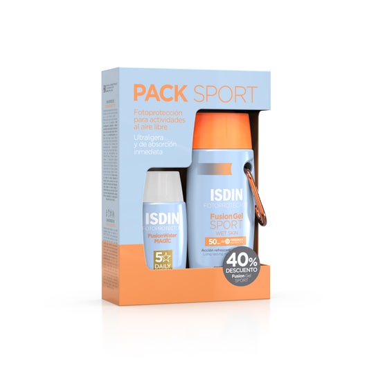 ISDIN® Fotoprotector Pack Sport Fusion Gel + Fusion Water SPF50