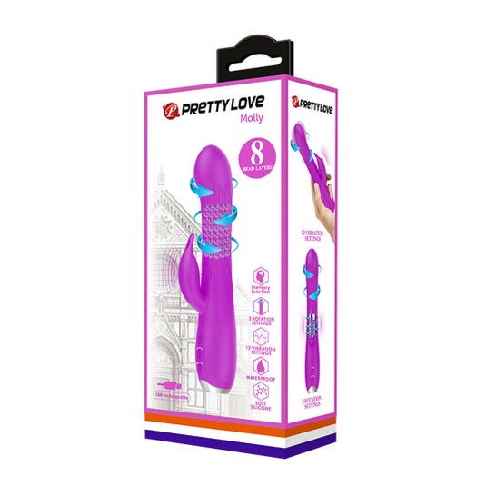 Pretty Love Molly Vibratore Rotante Ricaricabile Lila 1 Unità