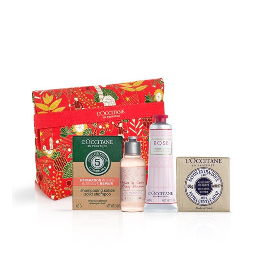 L'Occitane Floral Vanity Case Hair and Body Set
