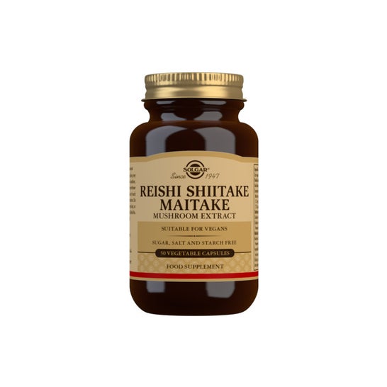 Solgar Reishi Shiitake Maitake Extracto de Hongo 50vcaps
