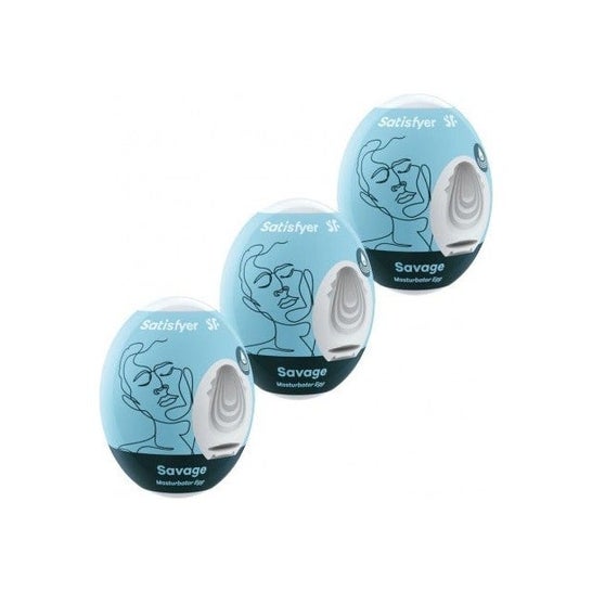 Satisfyer Savage Huevo Masturbador 3uds