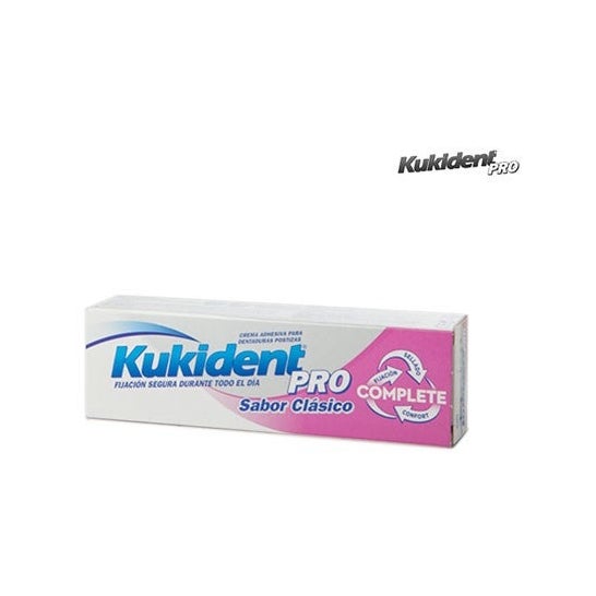 Kukident Pro Complete Crema Adhesiva Sabor Clásico 70g
