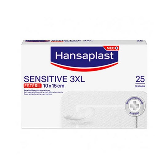 Hansaplast Sensitive 3XL 10x15cm 25 stk