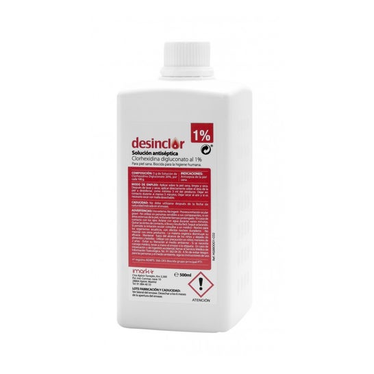 Desinclor Clorhexidina Solución Antiséptica 1% 500ml