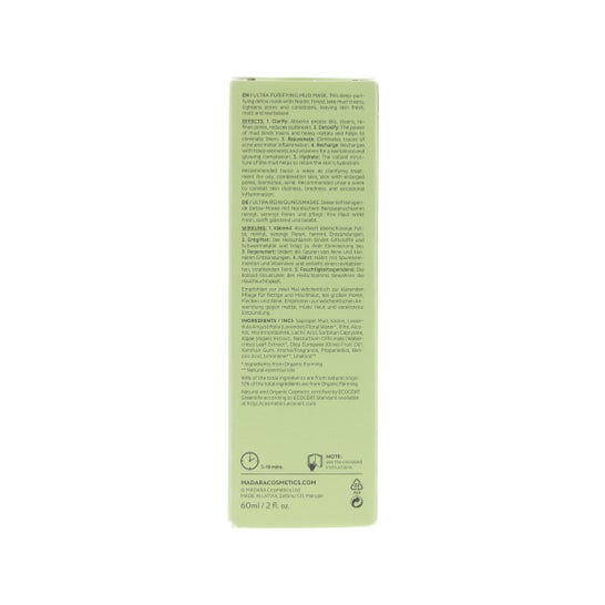 Mádara detox remineralizing mask with mud 60g