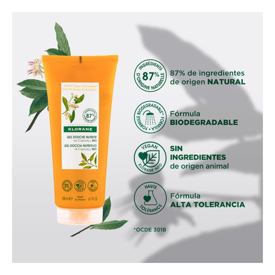 Klorane Gel de Ducha Flor de Naranjo 200 ml