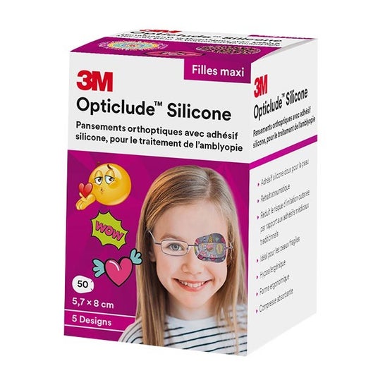 3M Opticlude Girl Pans Orthopt Silic Maxi 50uts