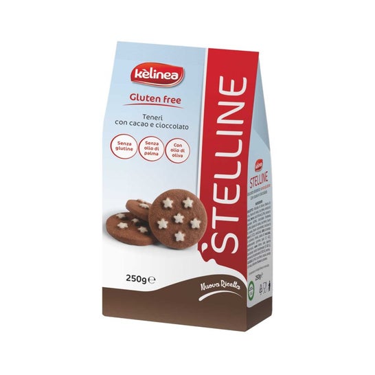 Kelinea Biscotti Stelline Cacao Cioccolato Senza Glutine 250g
