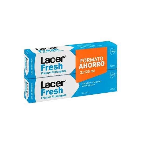 Lacer LacerFresh Frescor Prolongado Gel Dentífrico 2x125ml
