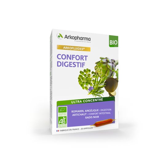 Arkopharma Arkofluides BIO Confort Digestif 20 ampoules x 10ml
