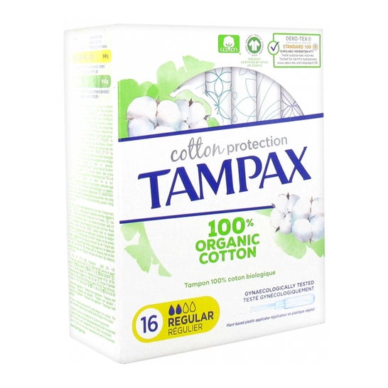 Tampax Tampon Bio Cott Regulier 16
