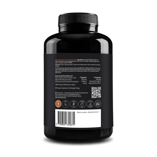 Zenement Glucomanano Vitamina B3 y Cromo 180vcaps