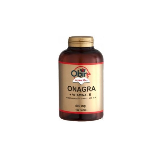 Óleo de Prímula de Noite de Obire + Vit E 500mg 450 Pérolas