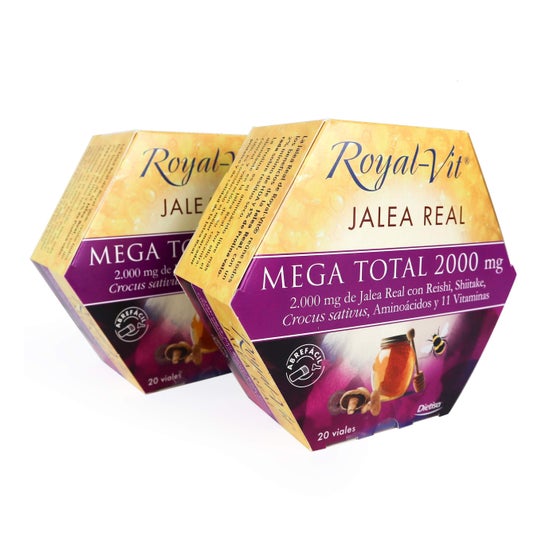 Royal Vit Jalea Real Mega Total de 2000mg 2x20 viales