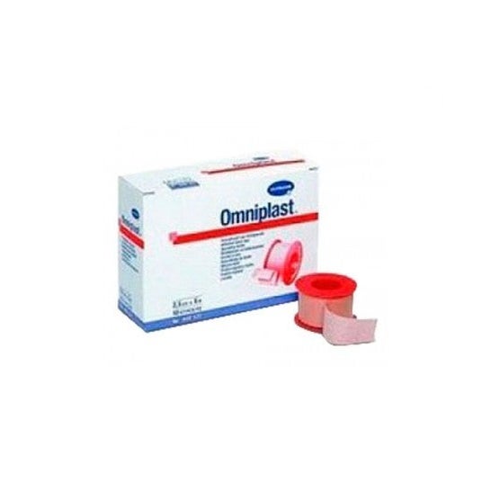 Omniplast™ fabric surgical tape pink 5m x 2.5cm 1 u.