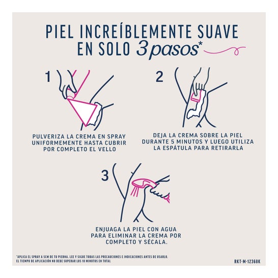 Veet Expert Spray Depilatorio Piernas y Cuerpo Piel Sensible 150ml
