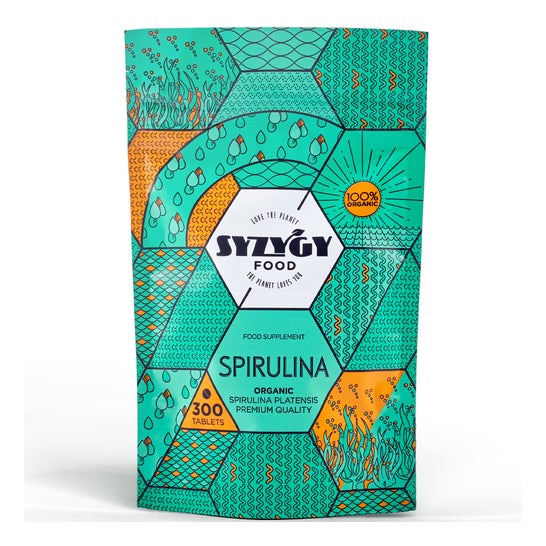 Syzygy Food Certified Organic Spirulina 300comp