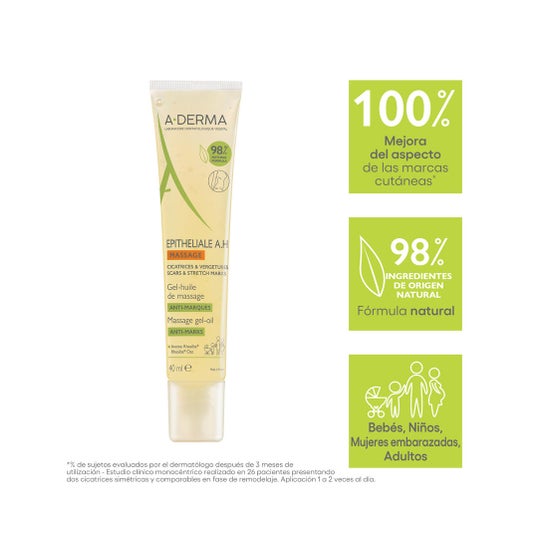 A-Derma Epitheliale A.H gel-Aceite de Masaje 40 ml