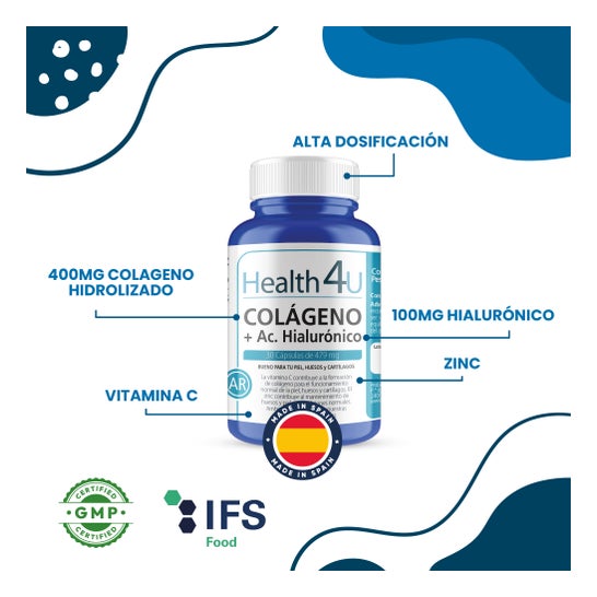 H4U Colágeno + Ácido hialurónico 30caps